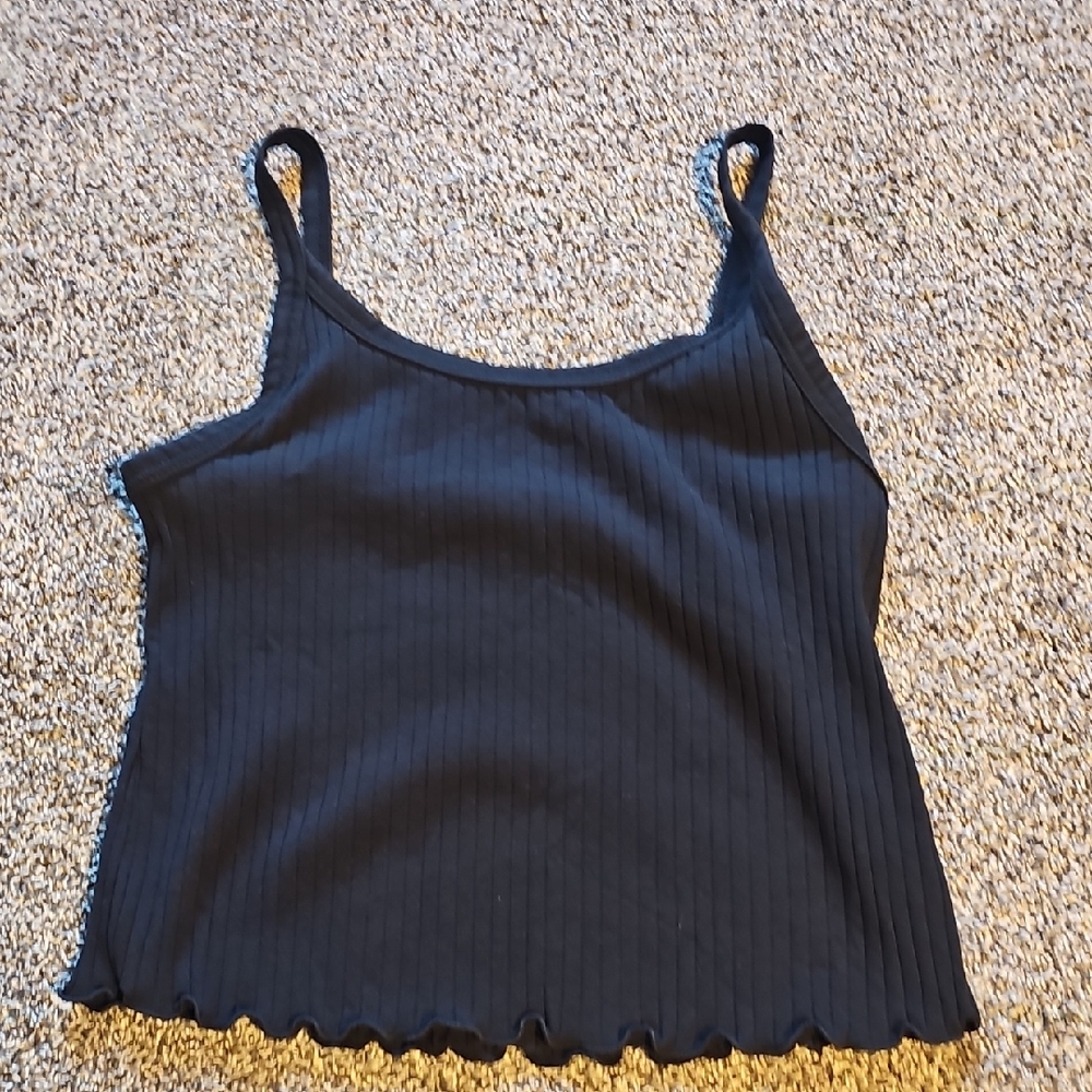 Old Navy Black Ribbed Camisole